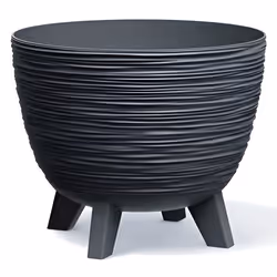 Pot de fleurs Prosperplast diamètre 290 mm pieds anthracite DFUR300-S433 Furu