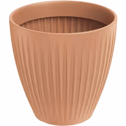 Le pot Latia Round MIDL de Ø60x58 cm de couleur terre cuite est idéal pour les plantes de taille moyenne. Son design classiqu ...