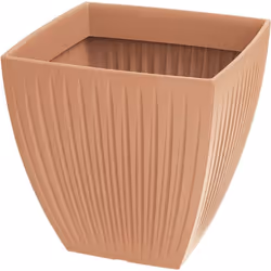 Le pot Latia Square MIDL de Ø48x48 cm de couleur terre cuite est idéal pour les plantes de taille moyenne. Son design classiq ...