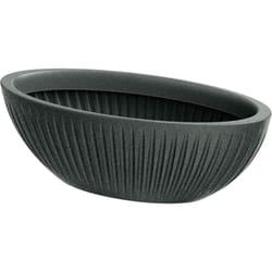 Prosperplast - Pot de fleurs ovale Latia 58x24x20 granit graphite