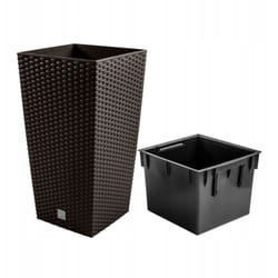 Prosperplast - Pot de fleurs haut rato DRTS265 avec insert Ombre