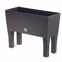 Pot de fleurs auto-arrosant RATO Case DRTC600H - umber Le pot de fleurs Rato Case High Can, soutenu par des pieds stables, es ...