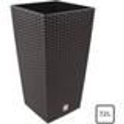 Pot de jardin - PROSPERPLAST - Rato - 72L - 17x17x324cm - Ocre avec insert darrosage