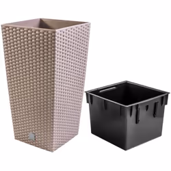Pot de fleurs haut RATO DRTS325 avec insert - MoccaSpécifications du pot de fleurs: Largeur extérieure (haut) - 32,5 cm Large ...