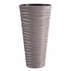 Prosperplast Sand Slim Pot de fleurs avec insert de 8L DPSA300 moka