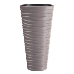 Prosperplast Sand Slim Pot de fleurs avec insert de 8L DPSA300 moka