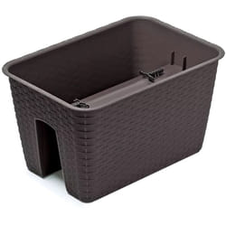 Prosperplast - Pot de fleur carré Ratolla 39,6x27,2x22,5 cm en plastique Ombre