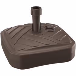 Parasol de base carré remplisable en l'eau ou en sable d'une capacité approximative de 12 litres en polyéthylène de haute qua ...