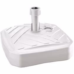 Parasol de base carré remplisable en l'eau ou en sable d'une capacité approximative de 12 litres en polyéthylène de haute qua ...