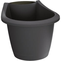 Prosperplast - respana belt 3,3L. pot, dimensions (mm) 217x217x178, couleur Anthracite - Anthracite