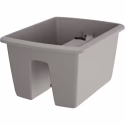 Pot de la collection RESPANA RAILING Dimensions: 398x298x209 gris pierre pour garde-corps