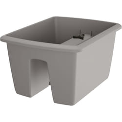 Prosperplast - Pot de fleur carré Respana 39,8x39,8x29,8 cm en plastique gris pierre