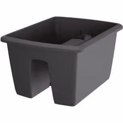 Pot de la collection RESPANA RAILING Dimensions: 398x298x209 Anthracite pour garde-corps