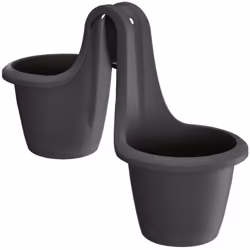 Pot de la collection RESPANA TWINS Dimensions: 463x200x336 Anthracite pour garde-corps