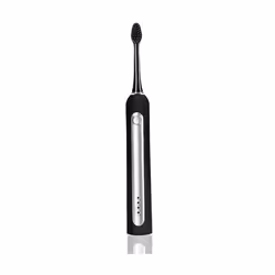 SEYSSO Carbon - Professional, Adulte, Brosse à dents à ultrasons, Soin quotidien, Doux, Blanchiment, Noir, 96000 mouvements p ...