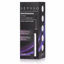 SEYSSO Carbon - Professional Adulte Brosse à dents à ultrasons Noir
