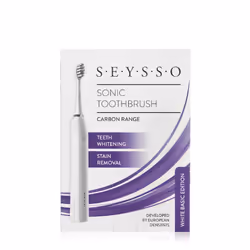 SEYSSO Carbon Basic Adulte Brosse à dents à ultrasons Blanc
