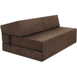 FDM - Chauffeuse convertible moderne Brun 14 cm x 121 cm x 204 cm - Fabrication Européenne