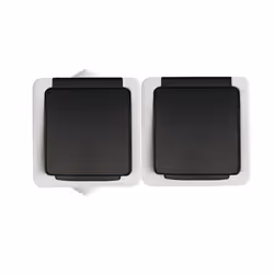 Kanlux S.A. TEKNO 05-1254-143 sz, I, Acrylonitrile-Butadiène-Styrène (ABS), IP54, 250 V, 16 A, 178 g