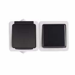 Kanlux S.A. TEKNO 05-3120-143 sz, I, Acrylonitrile-Butadiène-Styrène (ABS), IP54, 250 V, 16 A, 172 g