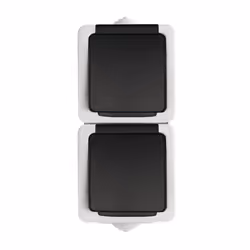Kanlux S.A. TEKNO 05-2220-143 sz, I, Acrylonitrile-Butadiène-Styrène (ABS), IP54, 250 V, 16 A, 170 g