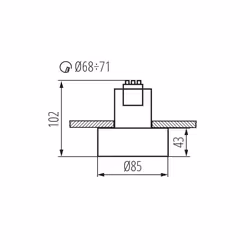 Kanlux S.A. MINI RITI GU10 B/B - Vue supplémentaire 5