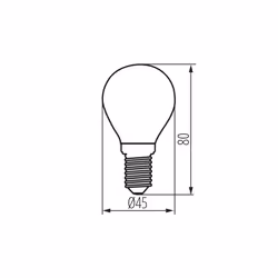 Kanlux S.A. XLED G45E14 4,5W-NW-M