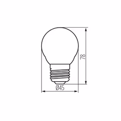 Kanlux S.A. XLED G45 E27 6W-WW-M