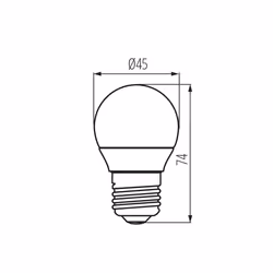 Kanlux S.A. IQ-LED G45E27 4,2W-CW