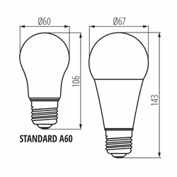Kanlux S.A. IQ-LED A67 N 19W-NW