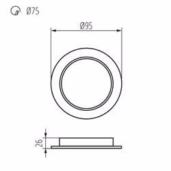 Kanlux S.A. TAVO LED DO 5W-NW