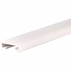 1m main courante en PVC blanc pour escalier 40 x 8 mm
