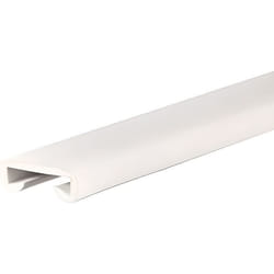 1m main courante en PVC blanc pour escalier 40 x 8 mm