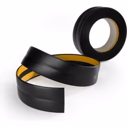 5m plinthe adhésive pour revêtement de sol en PVC noir 18x18mm
