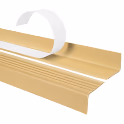 Nez de marche pour escalier modele adhesif antiderapant - 165 cm - Ecru