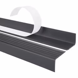 Nez de marche pour escalier modele adhesif antiderapant - 180 cm - Gris fonce