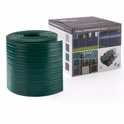 1 lamelle x 2525 m de bande d’occultation rigide pour grillage en PVC vert hauteur 19 cm épaisseur 15 mm. Montage sans clips  ...