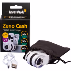 Le microscope de poche Levenhuk Le Zeno Cash ZC6 est un instrument de grossissement avec lumière intégrée. Grâce à sa lumière ...