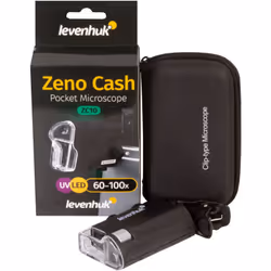 Le microscope de poche Levenhuk Le Zeno Cash ZC10 est un instrument de grossissement avec lumière intégrée. Grâce à sa lumièr ...