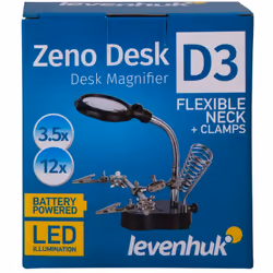 La loupe Levenhuk Zeno Desk D3 est excellente pour travailler avec des circuits imprimés, dans l'électronique de précision, l ...