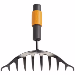 Fiskars QuikFit, Râteau de jardin, Noir, Acier, Orange, 1 pièce(s), 225 mm
