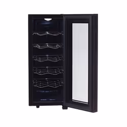 Adler AD 8083 refroidisseur à vin Refroidisseur de vin thermoélectrique Pose libre Noir 12 bouteille(s)