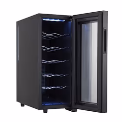 Adler AD 8083 refroidisseur à vin Refroidisseur de vin thermoélectrique Pose libre Noir 12 bouteille(s) - Vue supplémentaire 4