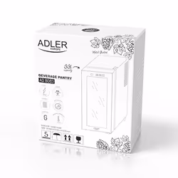 Adler AD 8083 refroidisseur à vin Refroidisseur de vin thermoélectrique Pose libre Noir 12 bouteille(s) - Vue supplémentaire 9