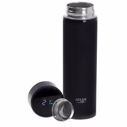 Adler - Thermos ad 4506bk Matériau : acier inoxydable/silicone Noir