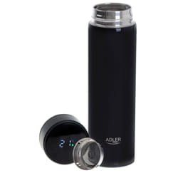 Adler - Thermos ad 4506bk Matériau : acier inoxydable/silicone Noir