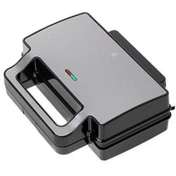 Adler AD 3073 gaufrier et appareil à croque-monsieur 1400 W Noir, Argent