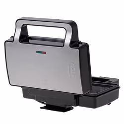 Adler AD 3073 gaufrier et appareil à croque-monsieur 1400 W Noir, Argent