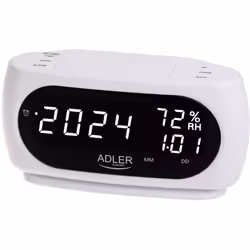 Petit mais extrêmement fonctionnel et élégant, le réveil Adler AD 1186 W blanc est la solution idéale pour ceux qui privilégi ...