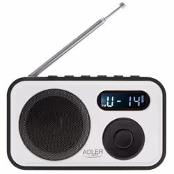 Adler AD 1906, Portable, AM, FM, 87,5 - 108 MHz, 522 - 1620 kHz, 0,8 W, LCD